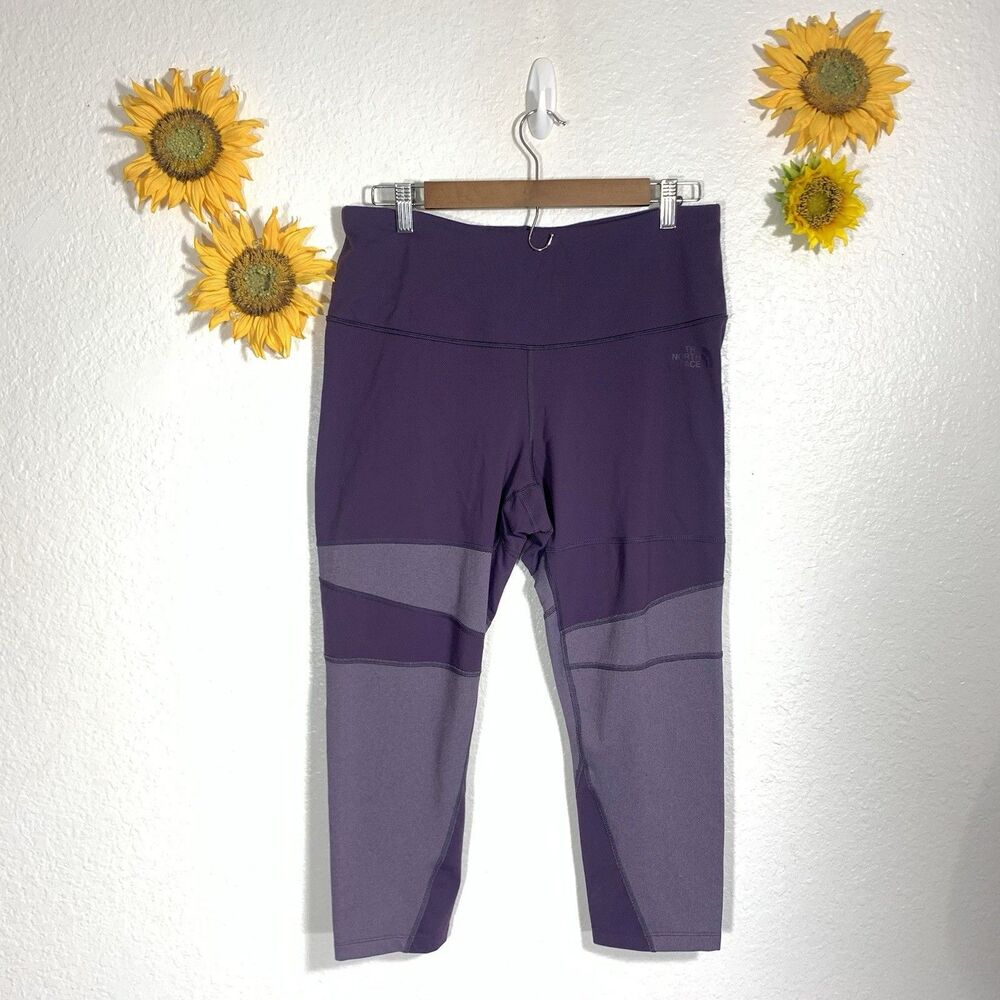 The North Face Flash Dry Athletic Leggings Women’s Purple Exercise Size XL